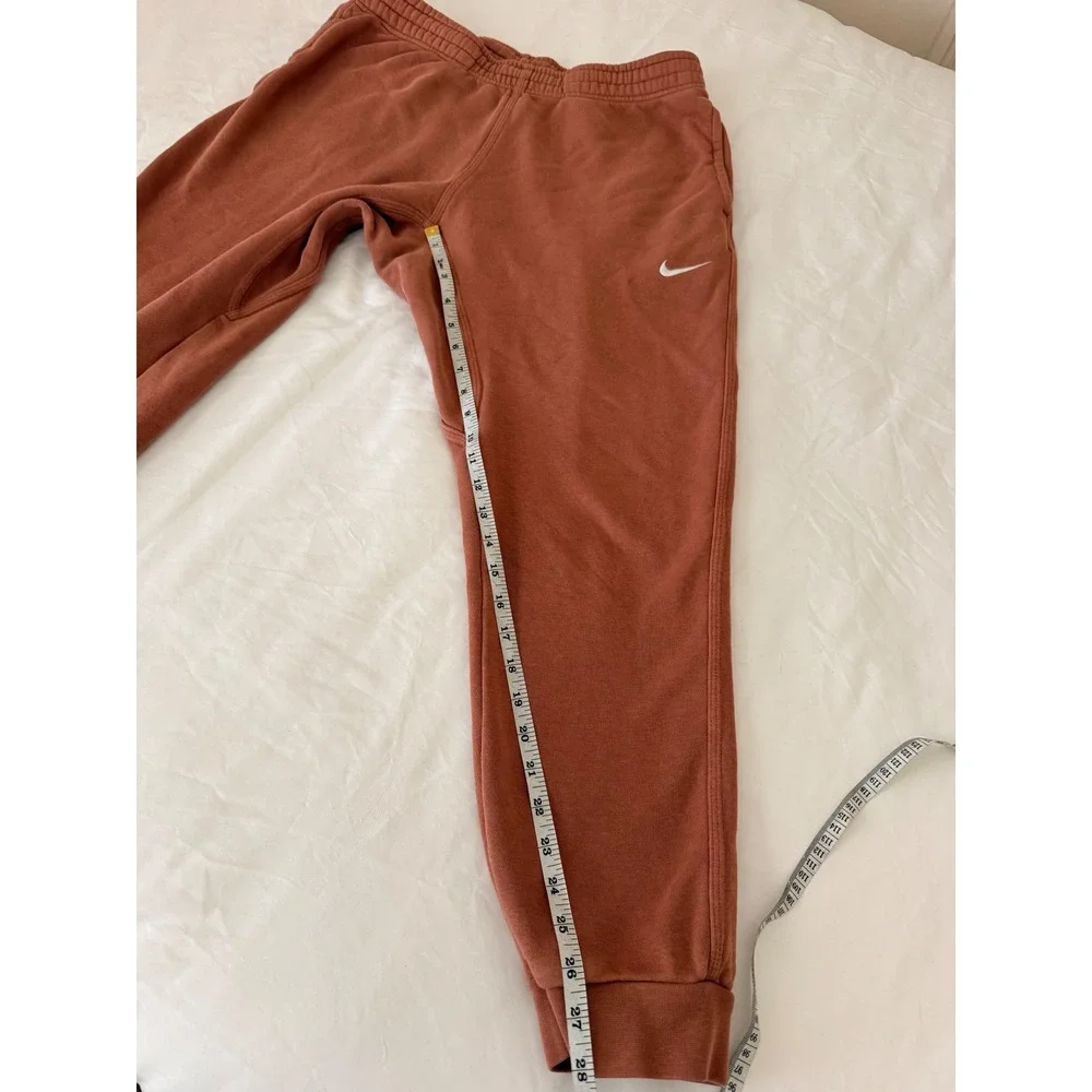 Nike Mens FJoggers Sweatpants XL Rust Brown Embroidered Swoosh Logo